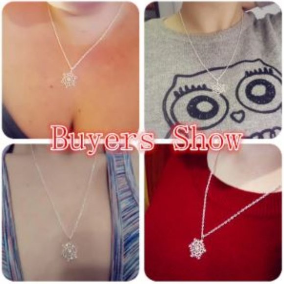 Snowflake Pendant Necklace - Picture 3 of 7